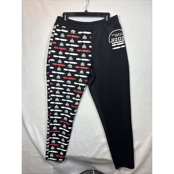 Disney Park Star Wars R2-D2 Artoo -Detoo Black Workout pant size large - Picture 2 of 9